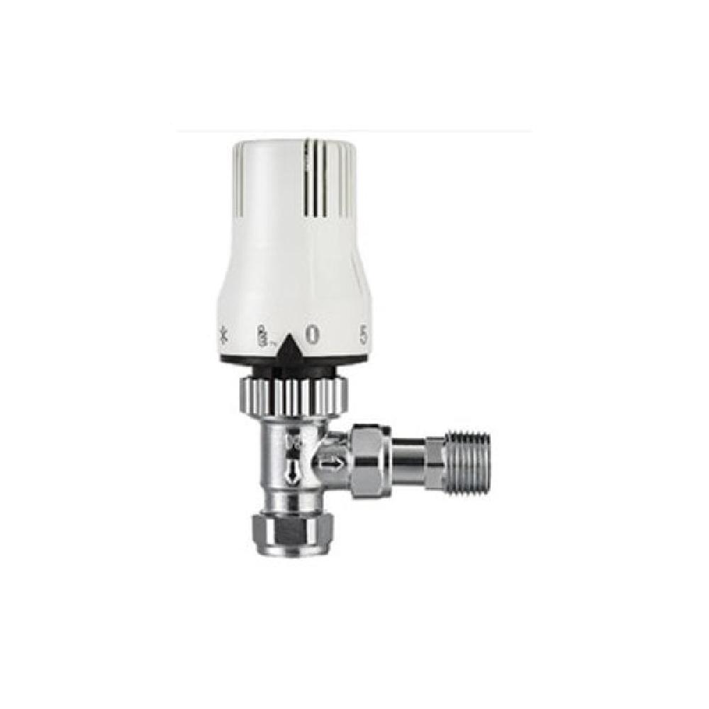 Classic Universal Angled Thermostatic Radiator Valve - 8mm/10mm/15mm