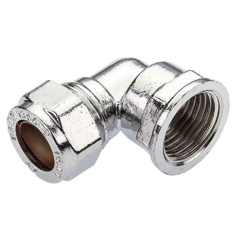 JTM Female Chrome Plated Elbow
