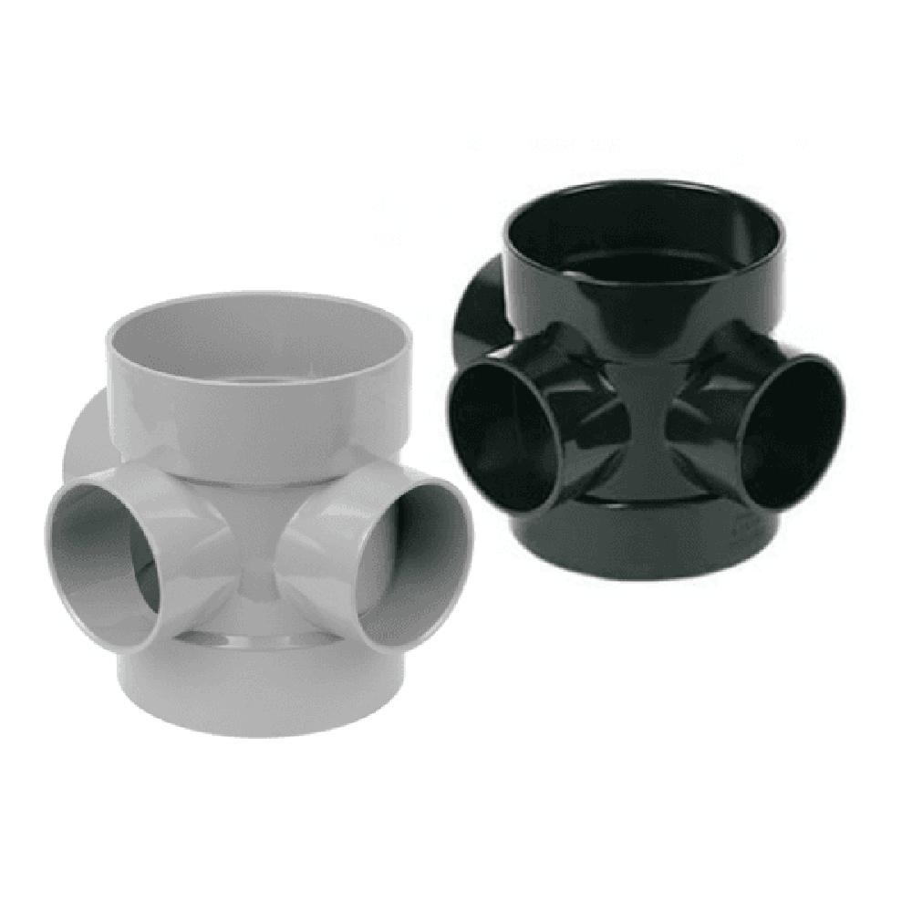 Double Socket Short Boss Pipe Connector 110 x 63mm