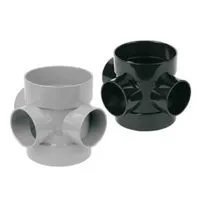 Double Socket Short Boss Pipe Connector 110 x 63mm