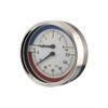 JTM 80mm Pipeline Dry Pressure & Temperature Gauge 1/2 inch Thread with Back Entry 6 Bar 0-120 Degrees