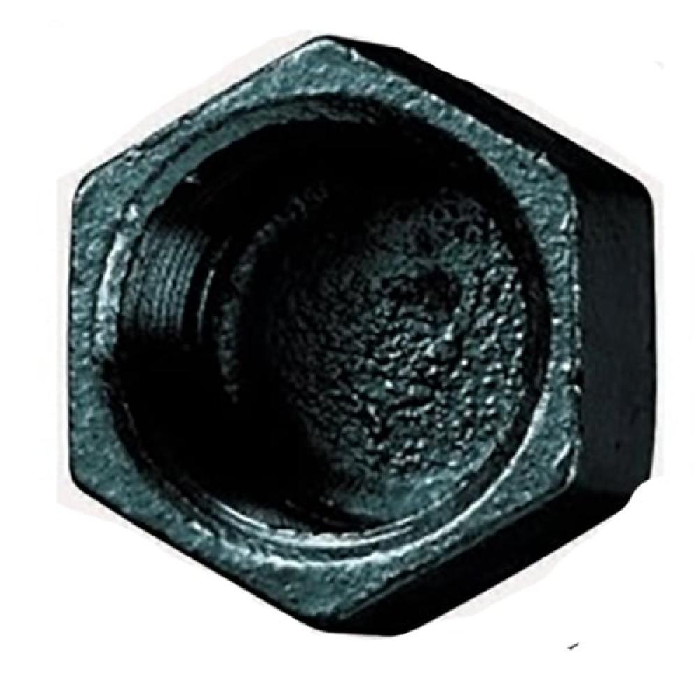 JTM Black Malleable Hexagonal Cap