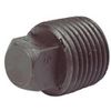 JTM Black Malleable Hollow Plug - 1 inch 