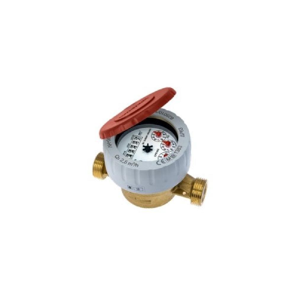 Single Jet Hot Water Meter with Unions