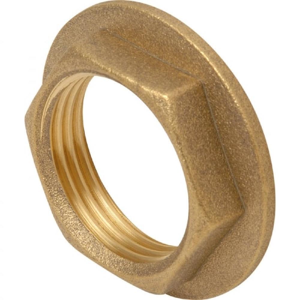 JTM Threaded Brass Flanged Backnut - 3/8 inch