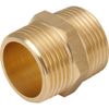 JTM Threaded Brass Hexagonal Nipple Fitting with Parallel Thread - 1 1/2 inch