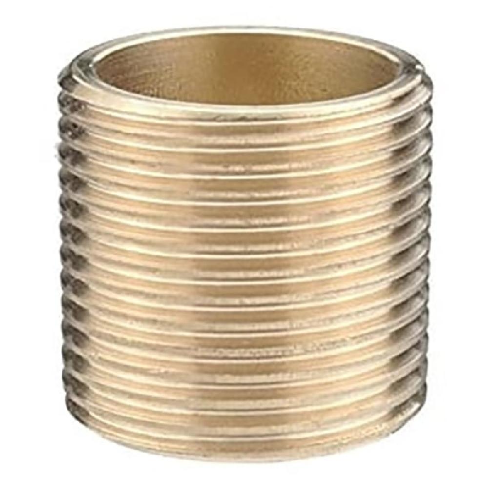JTM Threaded Brass Running Nipple - 1 inch x 3 inch 