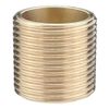JTM Threaded Brass Running Nipple - 3/8 inch