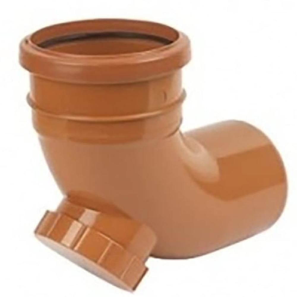 JTM Underground Drainage Pipe Socket - Spigot Access 87.5 Degree Bend