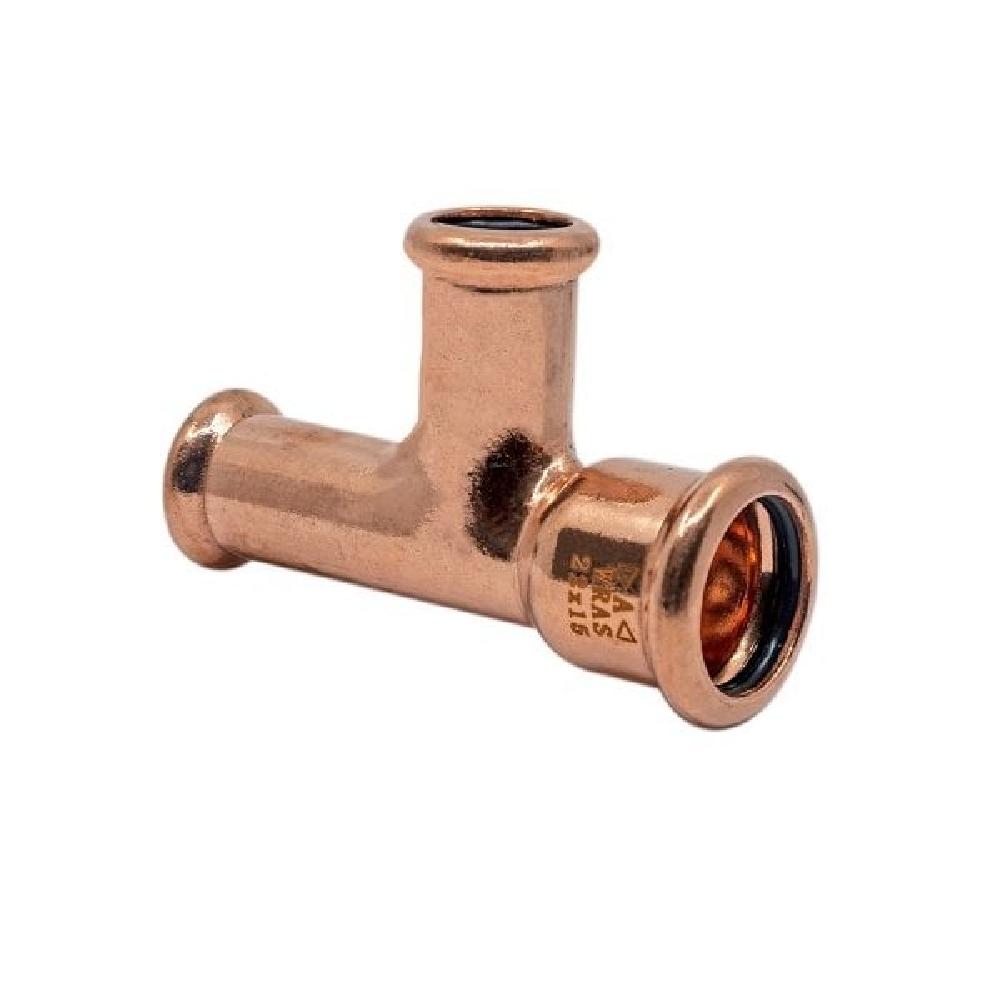 JTM Copper M Profile Reducing End Branch Tee