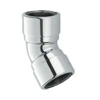 McAlpine Compression Elbow Chrome on Brass 135 Degree - 35mm