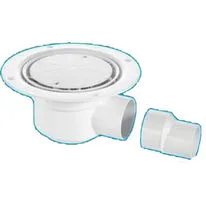 McAlpine White Shower Gully - 2 inch x 1 1/2 inch x 50mm