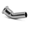 Pegler Yorkshire S21SCP Xpress Copper Chrome 45 Degree Male x Female Press Fit Street Elbow 15mm