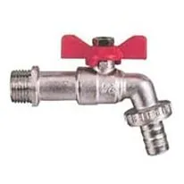 Plasson Turn Brass Bibcock - 1/4 inch