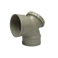 Solvent Weld Soil 90 Degree Bend Double Socket Access - 110mm