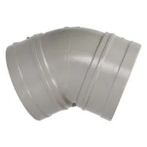Solvent Weld Soil 45 Degree Bend Double Socket - 110mm