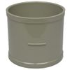Solvent Weld Soil Olive Grey Double Socket Coupler - 110mm