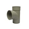 Solvent Weld Soil Olive Grey 90 Degree Double Socket Tee Branch Vent - 110mm