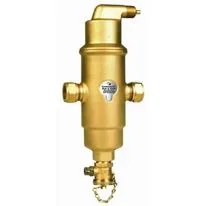 SpiroCombi Brass Horizontal Air Dirt Separator - 22mm