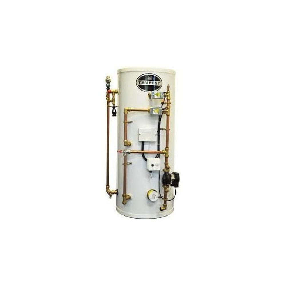 Telford Tempest Indirect Heat Pump Cylinder Pre-Plumbed Splan with Internal Buffer