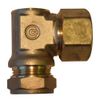 TracPipe AutoFlare Copper Compression 90 Degree Elbow - 22mm x 22mm