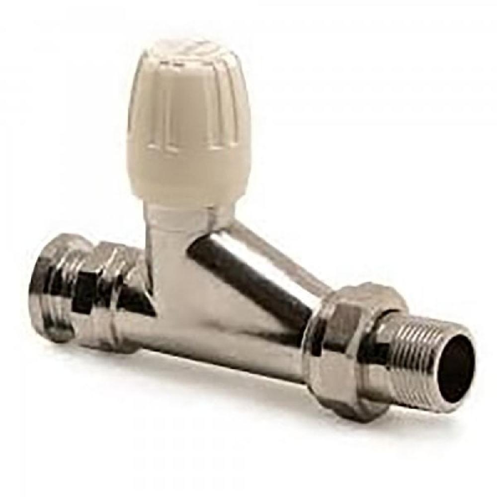 Pegler Yorkshire Belmont Lockshield Chrome Radiator Straight Valve Pattern for Copper & Iron 