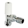 Pegler Yorkshire Chrome Terrier Lockshield Radiator Valves - 15mm x 1/2 Inch