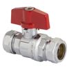 Pegler Yorkshire PB300T Full Bore Valve with Red T Handle - 22mm