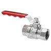Pegler Yorkshire PB500 Female x Female Threaded Ball Valve with Red Lever Handle - 3/4 inch