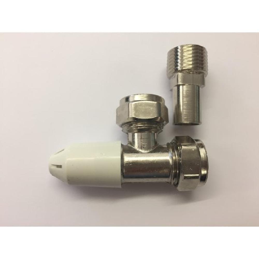 Pegler Yorkshire Nickel Angle Lockshield Comp - 15mm