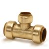 Pegler Yorkshire T25 Tectite Classic Brass Reducing Tee - 22mm x 22mm x 15mm