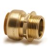 Pegler Yorkshire Tectite Classic Brass T3P Male Coupling with Parallel Thread - 15mm x 1/2 inch