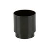 Brett Martin Plastic Guttering Round Style Downpipe Connector 68mm - Black