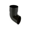 Brett Martin Plastic Guttering Round Style Downpipe Shoe 68mm - Black