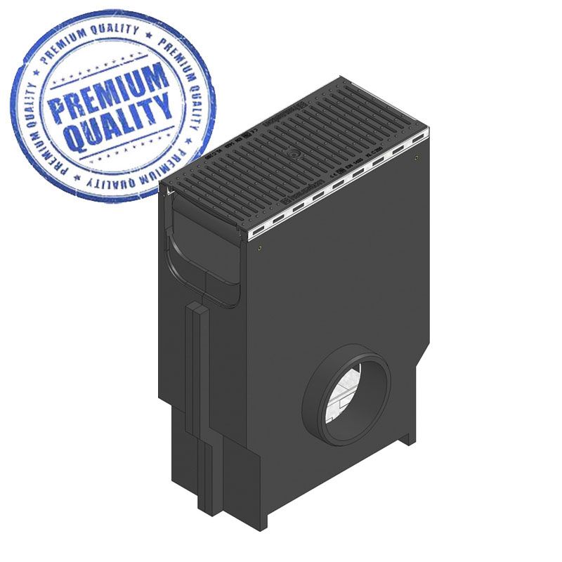 Hauraton Recyfix PLUS 200 Sump Unit & D400 HeelSafe Ductile Iron Grating