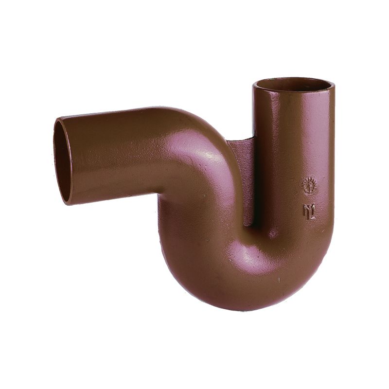 Cast Iron Underground Drain Pipe 100mm Plain Trap - SML Harmer