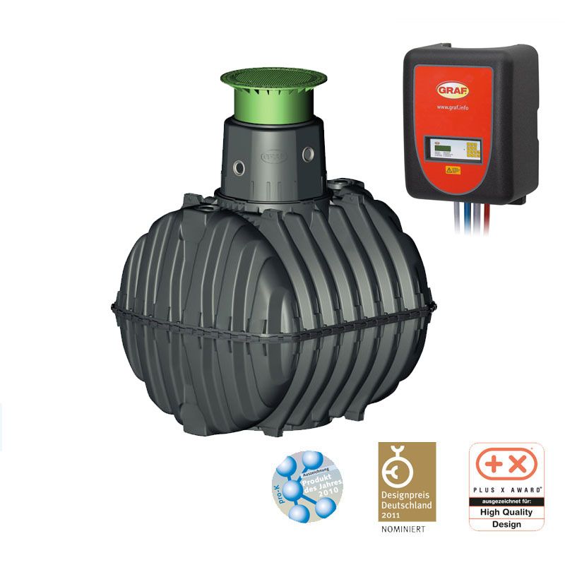 Sewage Treatment Plant 10 Person 4800L - Graf Klaro (External Cabinet)