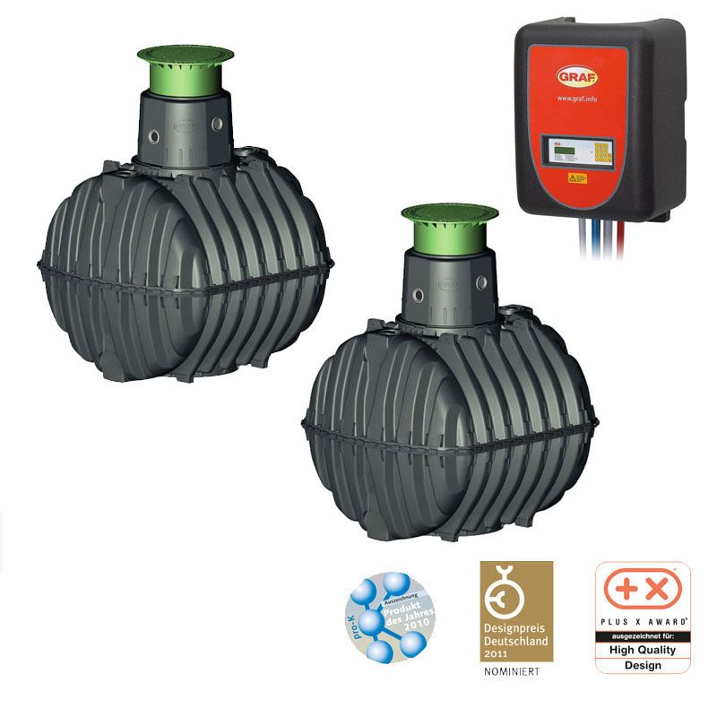 Sewage Treatment Plant 22 Person 9600L - Graf Klaro (External Cabinet)