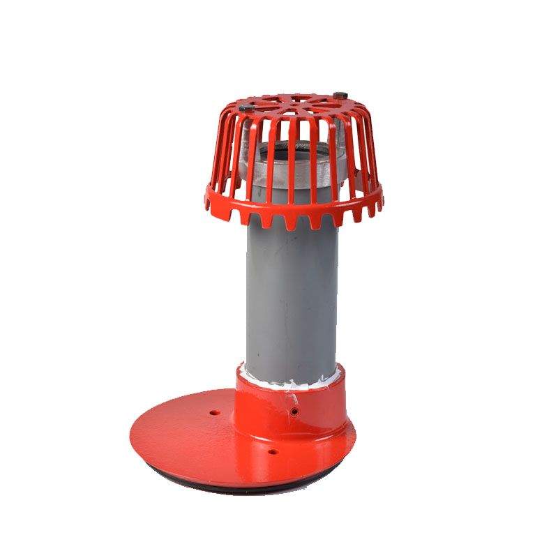 Aco Grey Rainwater Roof Overflow Outlet With Dome Grate - 50Mm Aluminium