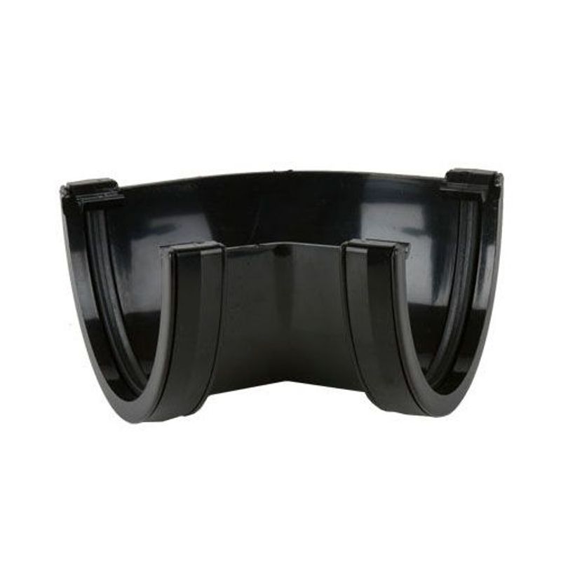 Plastic Guttering Deepstyle Industrial Fabricated Angle 170mm Black
