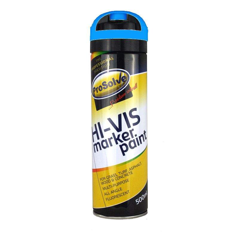 Blue Diamond Blue Hi-Vis Fluorescent Spray Paint Survey Marker 500Ml - Diamond