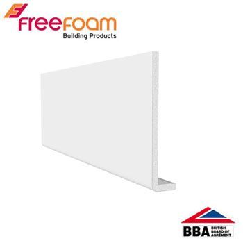 Upvc Fasica 300mm x 18mm Square Edge Board 5m - White