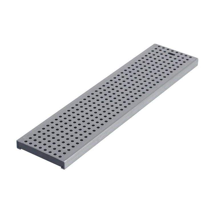 Aco Channel Drain Stainless Steel Perforated Grate 500Mm - Modular 125