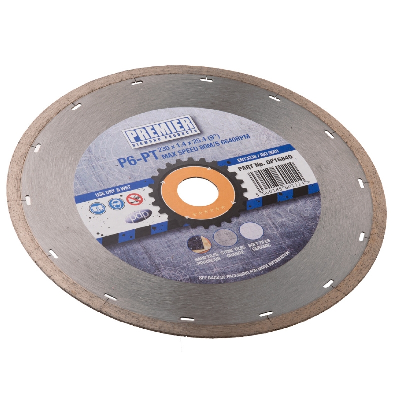 Continuous Rim Porcelain Tile Blade P6-PT - 300 x 25.4mm