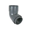Brett Martin Plastic Guttering Round Downpipe 112.5dg Bend 68mm - Anthracite Grey