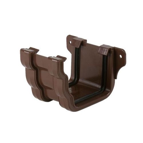 Plastic Guttering Ogee Prostyle Union Bracket 106mm - Brown