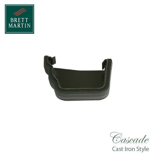 Cascade Cast Iron Style 106mm Prostyle External Stopend L/H - Black