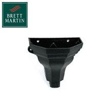 Cascade Cast Iron Style Plastic Medium Ogee Planter (Black)