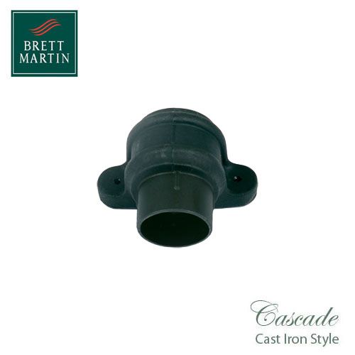 Cascade Cast Iron Style 105mm Round Pipe Coupler With Lugs (Black)