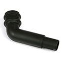Cascade Cast Iron Style 105mm Plastic Round 112.5dg Bend (Black)